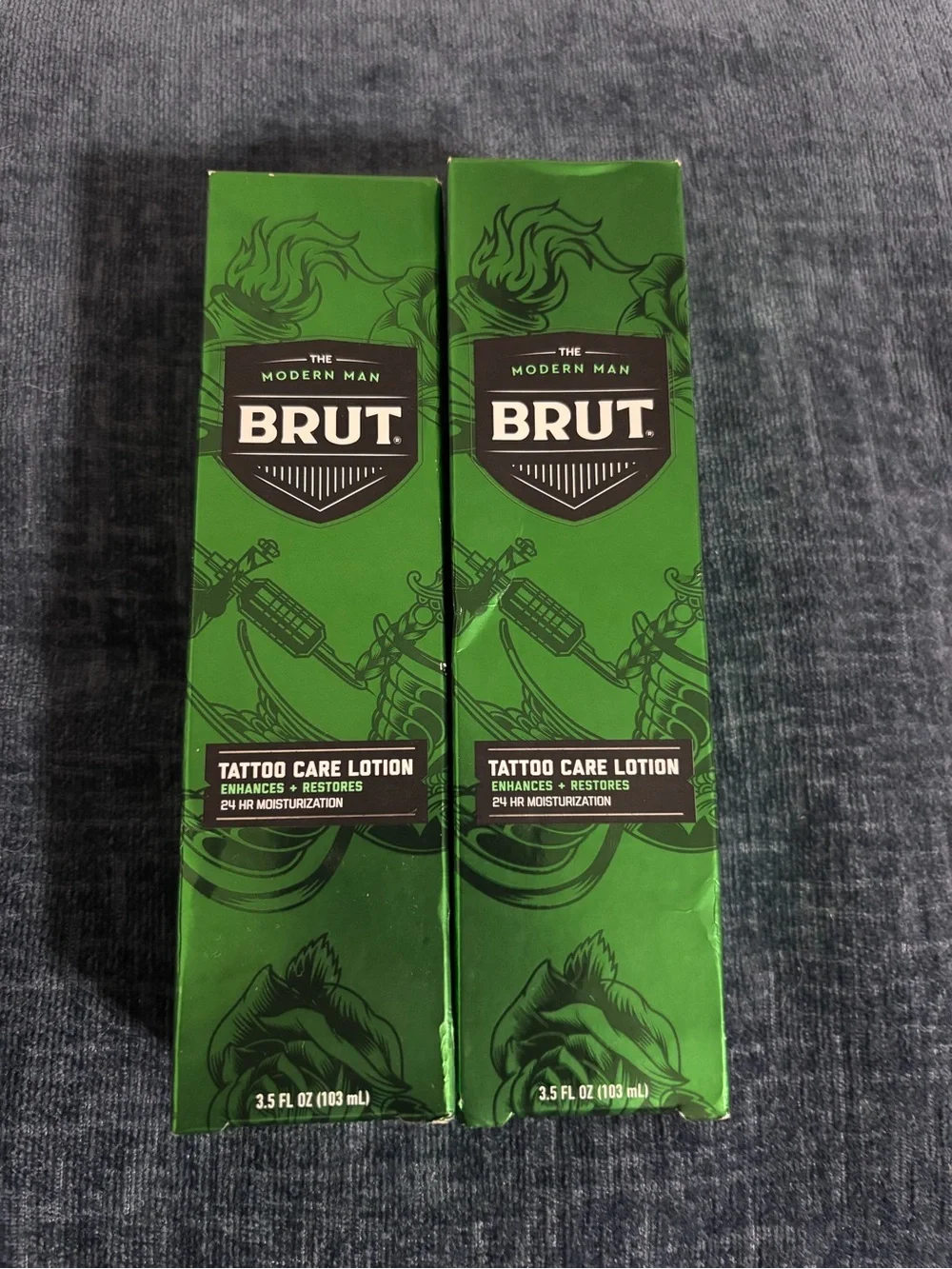 2XBrut Tattoo Care Lotion 24 H Moisturization - Enhances Color Vibrancy -3.5 oz
